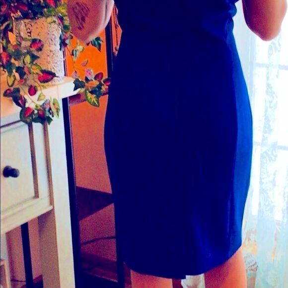 CARMEN MARC VALVO INFUSION ROYAL BLUE DRESS 8 NWT - Picture 13 of 14